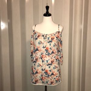 Flowy flower print long top